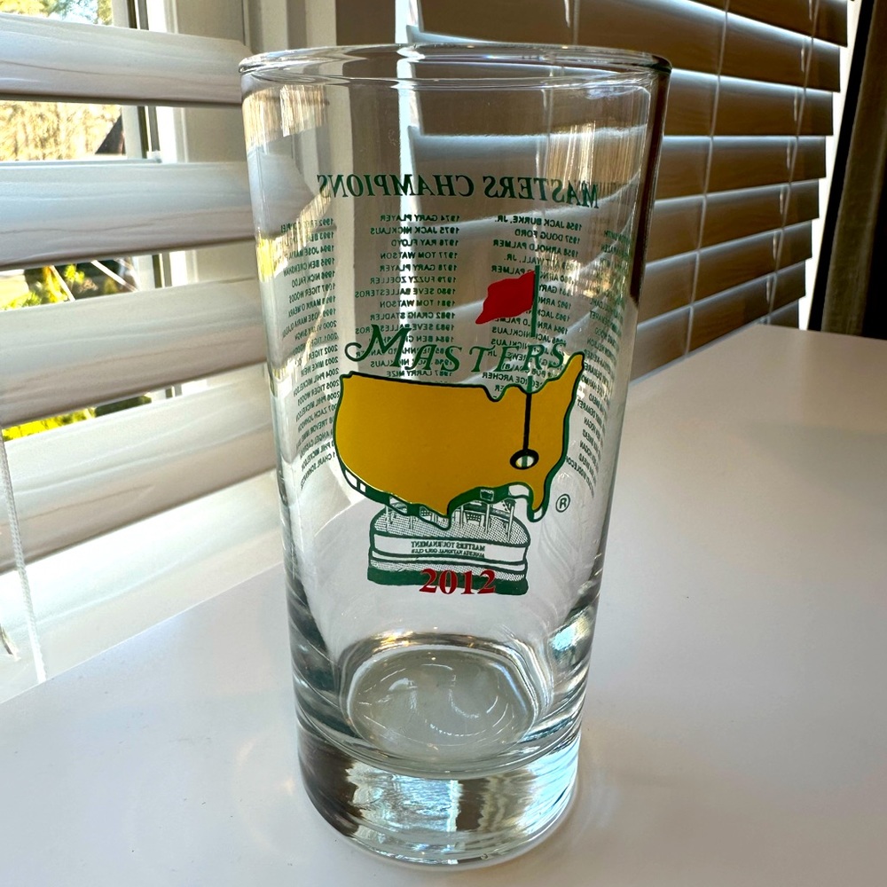 Masters Champions Augusta National 2012 Golf Commemorative Highball Glass club